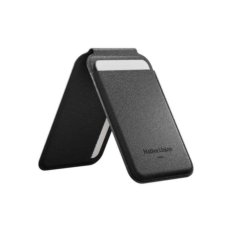 Native Union Apple Card Holder Phone Stand Magnetic Compatibility IPhone16/15/14 MagSafe Back Clip-0