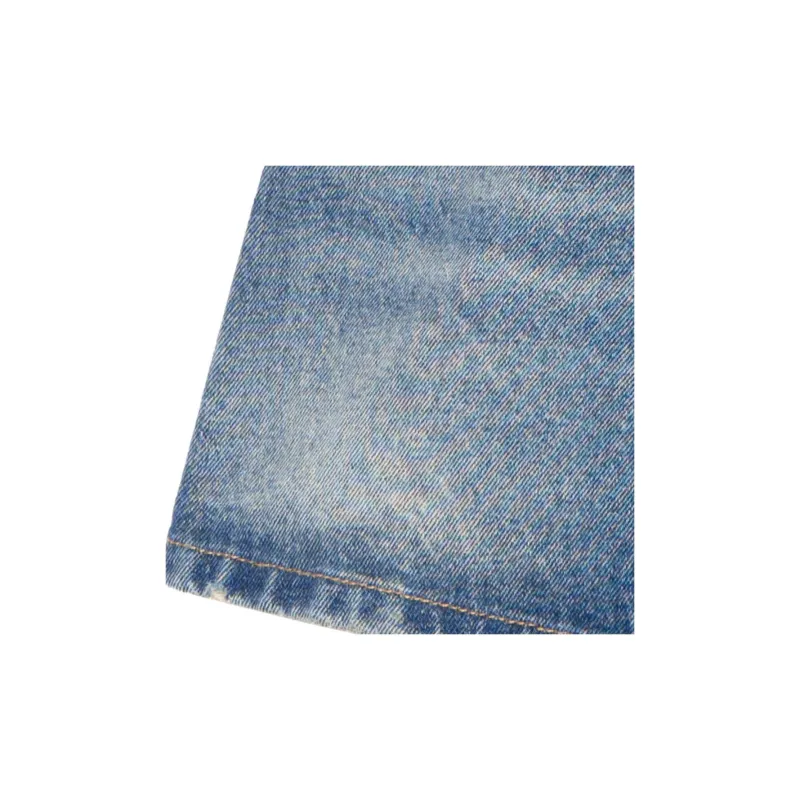 PRADA Triangle logo Denim Shorts-8