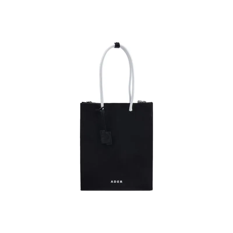 ADER ERROR Cow Leather Tote Bag, Shopping Bag, Shoulder Bag, Crossbody Bag, Handbag Regular Women's Black-0