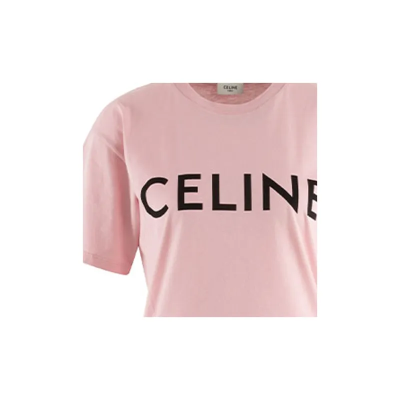 CELINE T Shirts Women's Pink-3