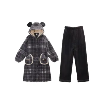 GUKOO x Disney Mickey Series Pajama Set Men's Mist Gray