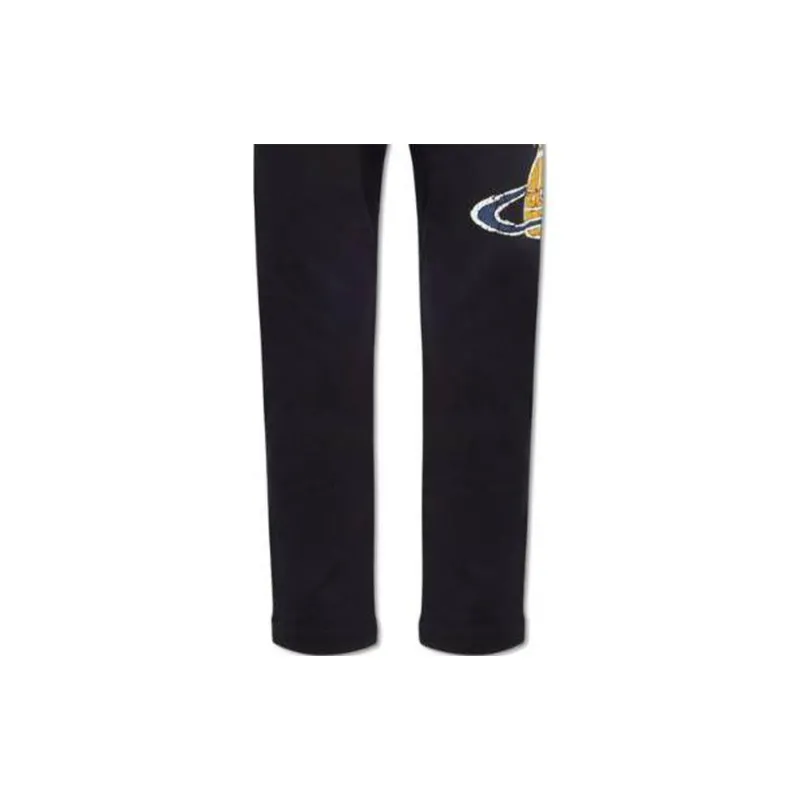 Vivienne Westwood Knitted Sports Pants Women's Black-6