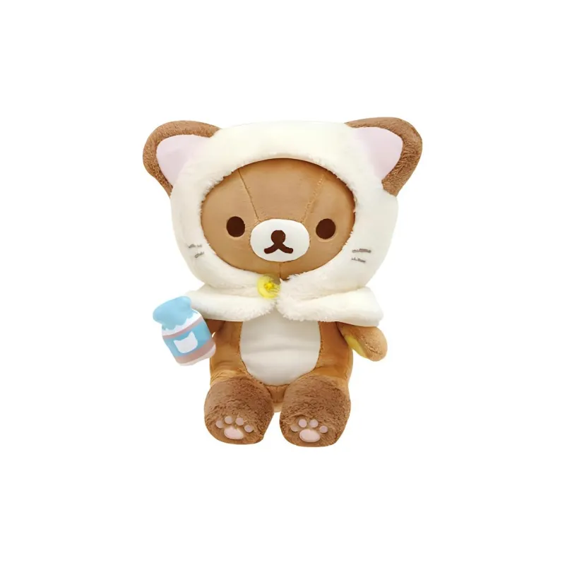 SAN X Kitten Hot Spring Collection, Brother Bear Dolls Plush Doll 17cm Height-1