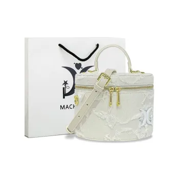 MACK JODAER Denim Shoulder Bag, Handbag Regular Women's Ecru