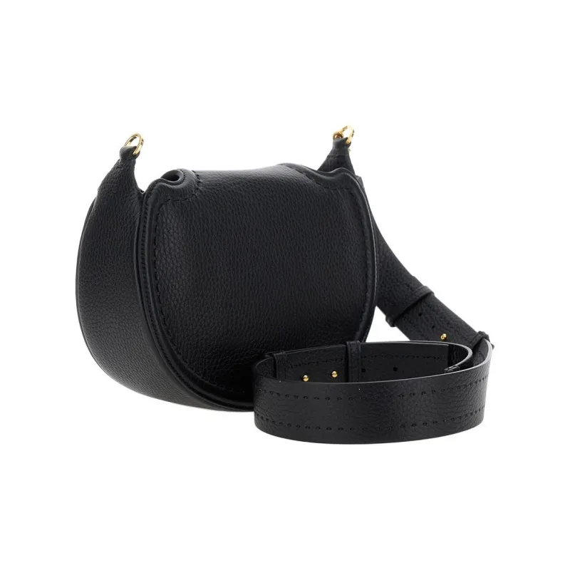 Valentino Calfskin Crossbody Bag Shoulder Bag Small Size Women's Black-2