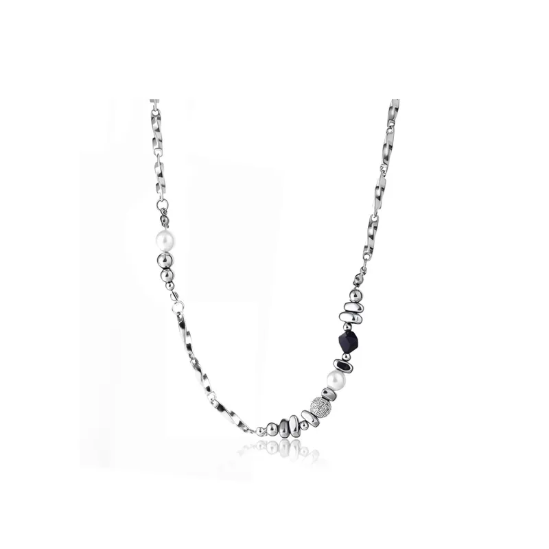 FOREVER MELODY Titanium Steel Necklaces Unisex-0