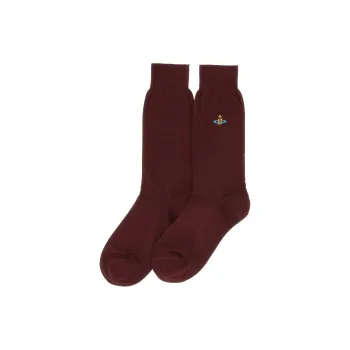 Vivienne Westwood Logo Embroidered Knitted Socks