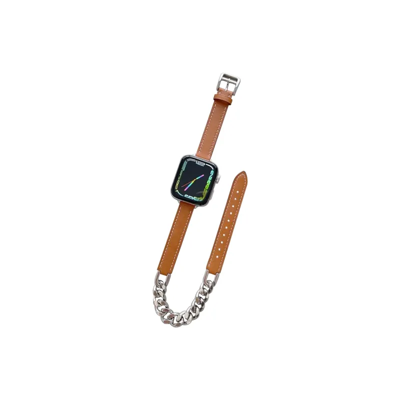 MSSM Watch Band Apple Compatibility Genuine Leather Material-4