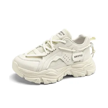 Baibianzhiheren Cushioning Wear Resistant Breathable Coverage Balance Height Increasing Low Top Chunky Sneakers Men's