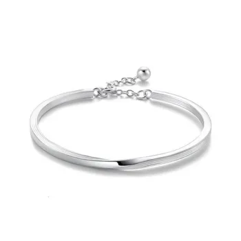 Brahmacharya 999 Fine Silver Bangles Women's