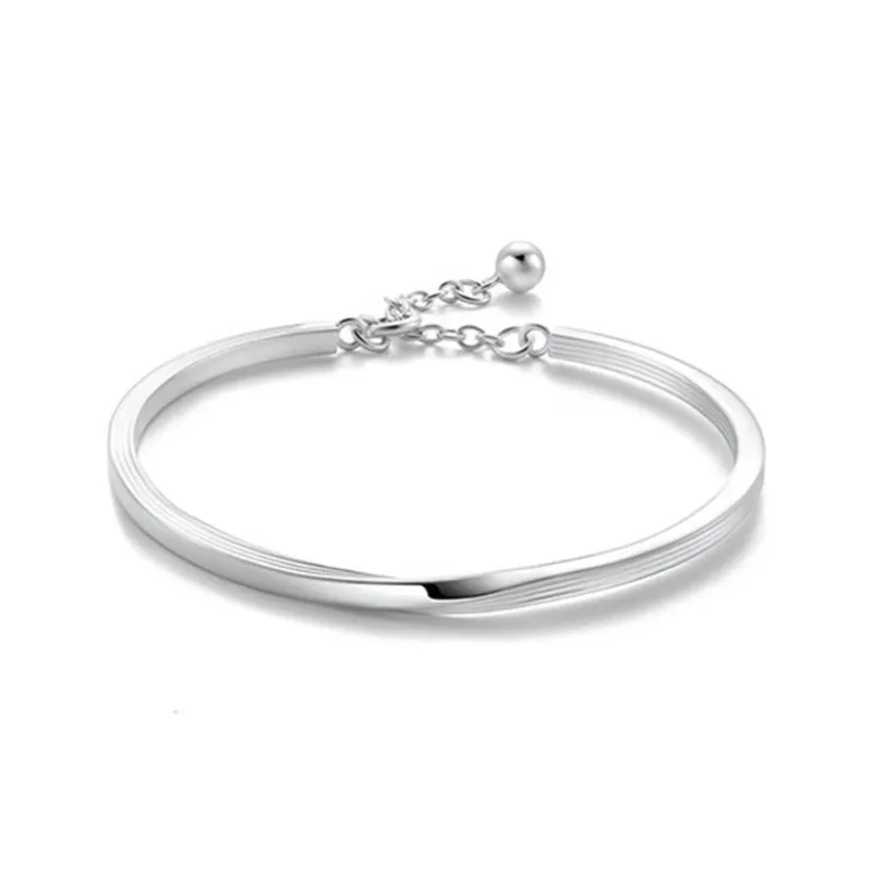 Brahmacharya 999 Fine Silver Bangles Women's-0