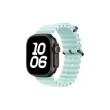 Ice Blue with Black Buckle/Ocean Strap (Silicone)