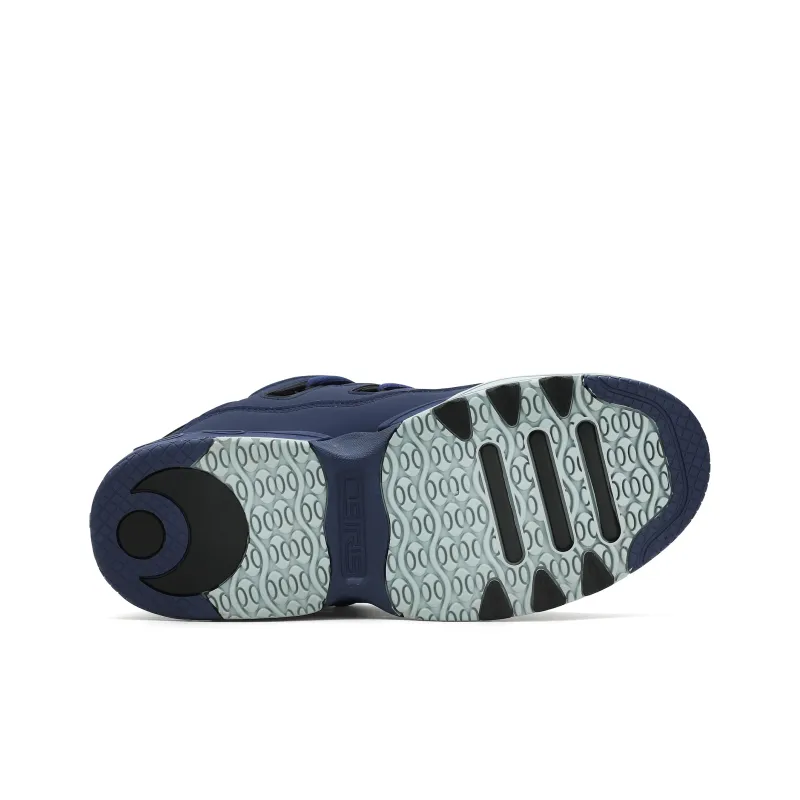 OSIRIS Cushioning Coverage Height Increasing Wear Resistant Slip Resistant Low Top Skateboard Shoes Unisex Marine Blue-4