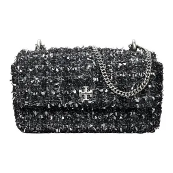 TORY BURCH Kira Floral Tweed Portable Crossbody Bag, Shoulder Bag Mini Women's Black