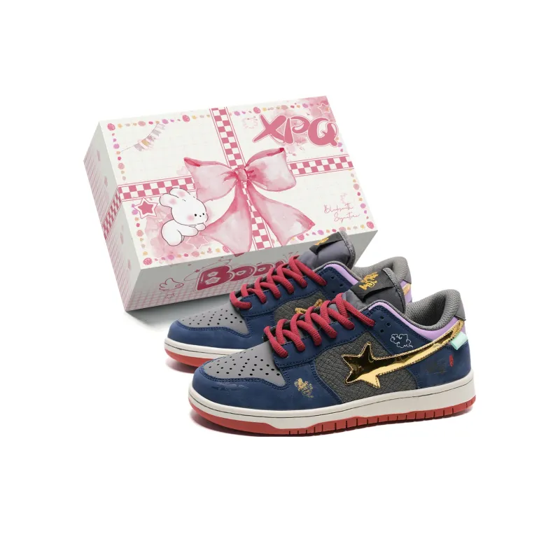 XPQ Anti-Slip And Wear-Resistant Breathable Low-Top Skateboard Shoes Unisex-6