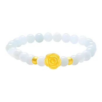 First Fortune Hetian Jade Bracelets Pale Greenish White Jade Women's