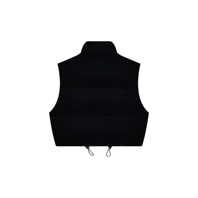 PRADA Logo-Plaque Quilted Cropped Gilet-1