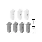 7 Pack 100% cotton Socks[Gray 4+White 3]