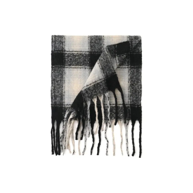 FREE RABBITⅡ Winter Thickened Warm Advanced Touch Fringe Shawl Scarf Unisex-3