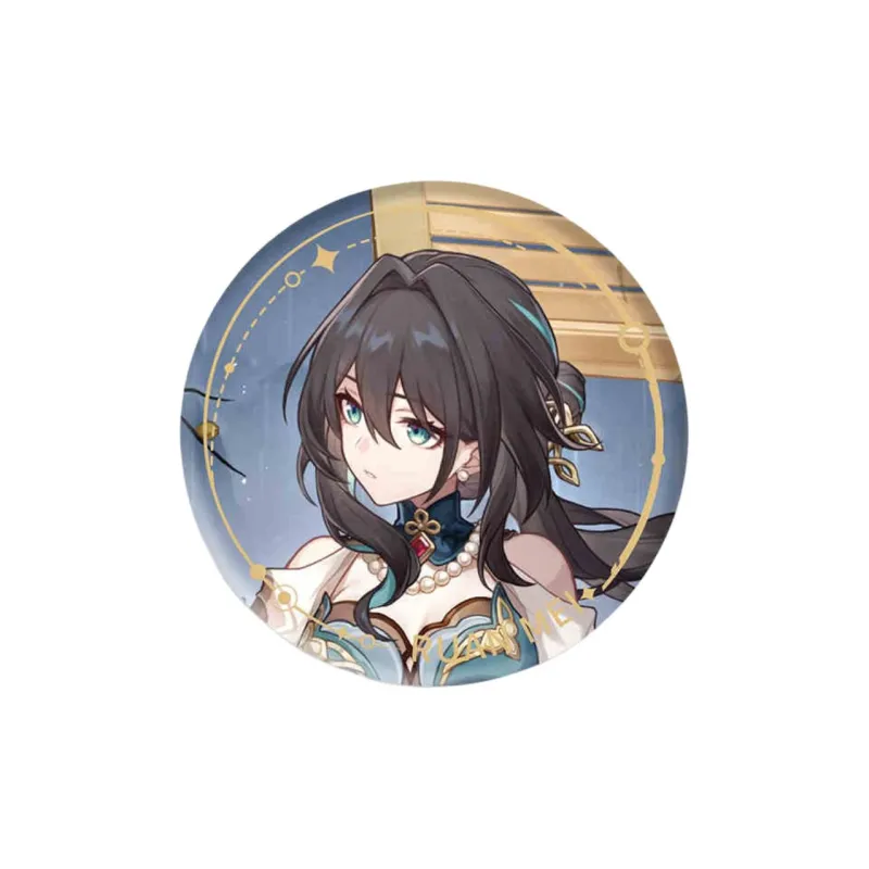 MIHOYO x Crash Star Dome Railway Bronya Illustration Collection Tinplate Harmonious Destiny Badges-5