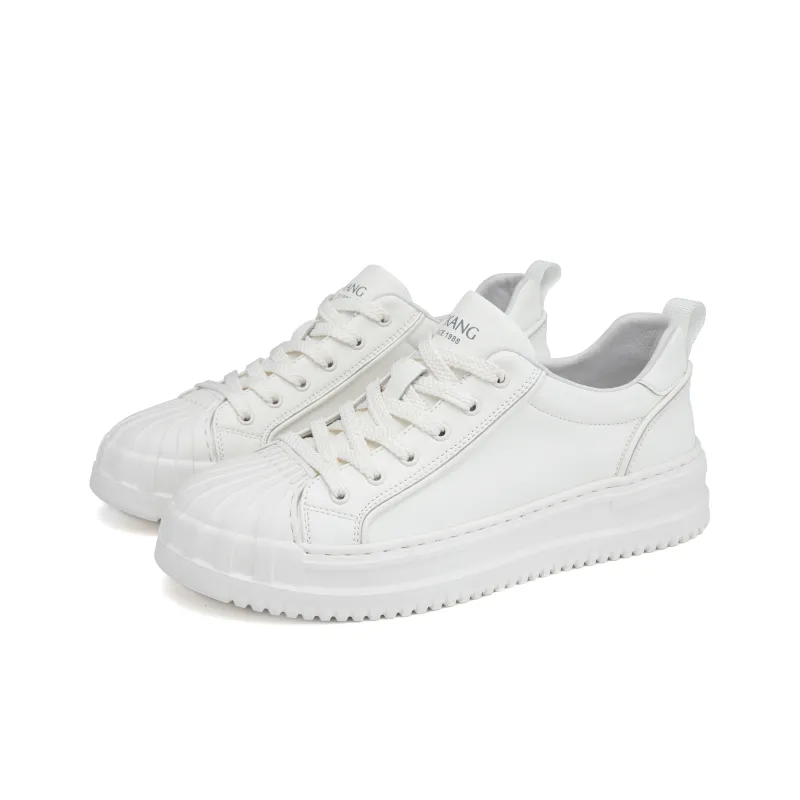 AOKANG Water Resistant Low Top Skateboard Shoes Men's White-1