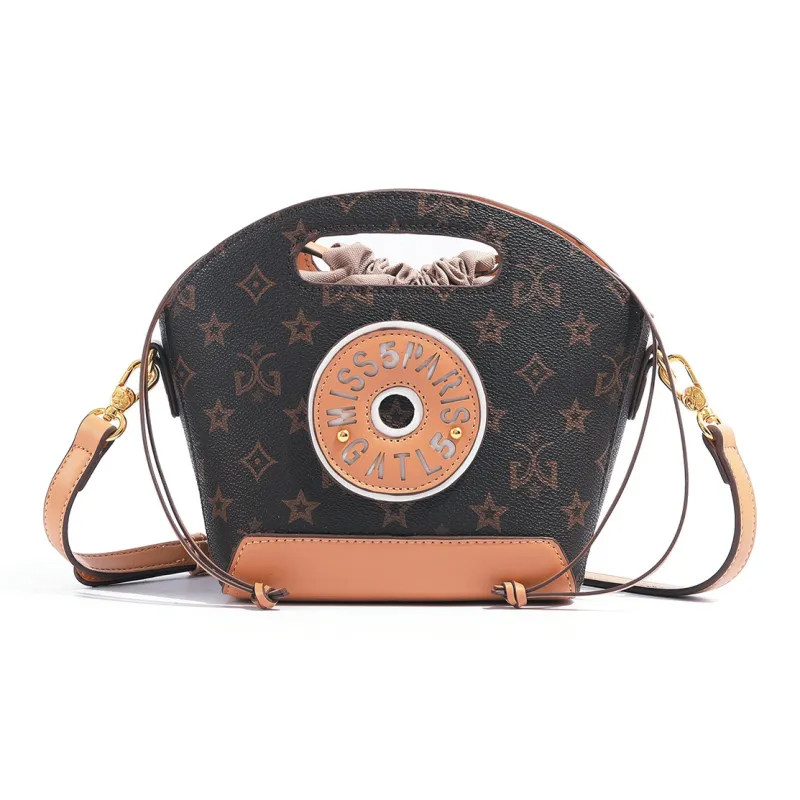 MISS GAIL Synthetic Leather Handbag Crossbody Bag Regular Women's Apricot-7