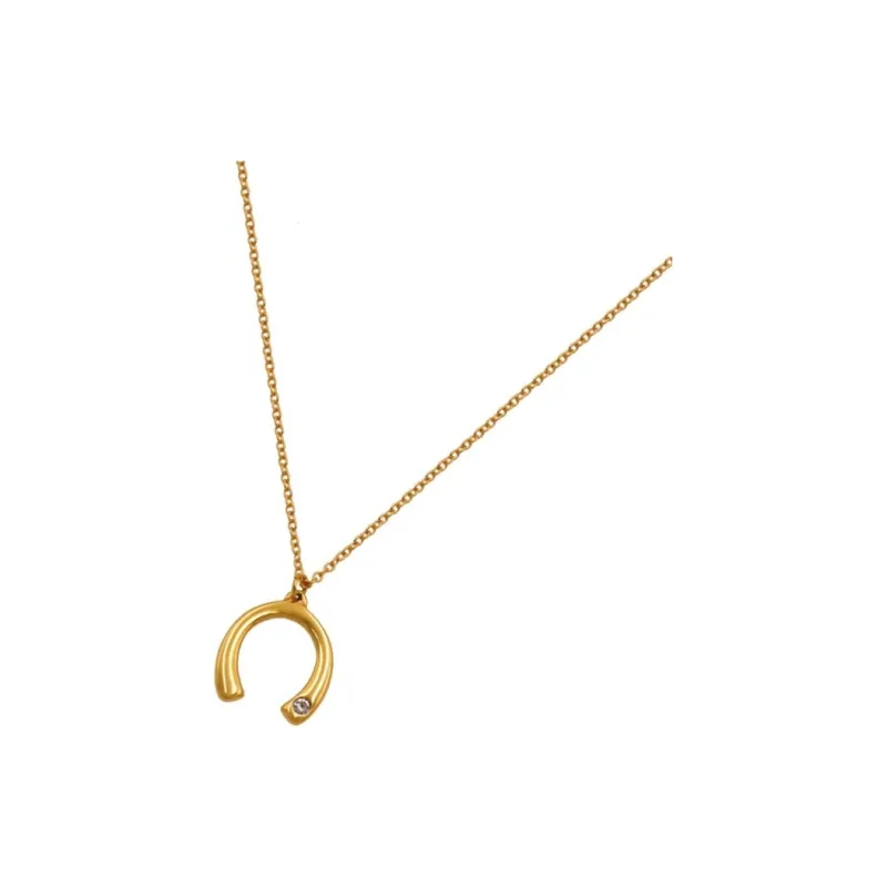 JEENTHE Titanium Steel Necklaces Women's Gold Silver-1