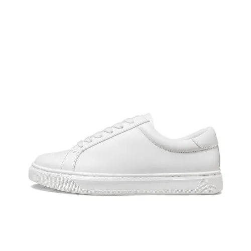 THOM WILLS Casual Versatile White Sneakers Skateboard Shoes Women's White