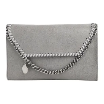 Stella McCartney Polyester Shoulder Bag Crossbody Bag Wallet Unisex Gray
