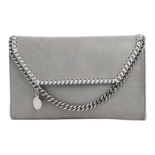 Stella McCartney Polyester Shoulder Bag Crossbody Bag Wallet Unisex Gray