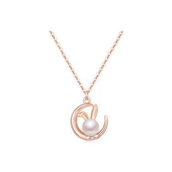 Yiru S925 Silver Freshwater Pearl Necklaces Women's