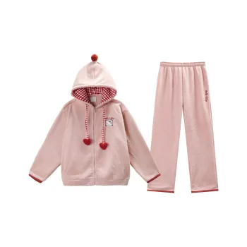 GUKOO x HelloKitty Pajama Set Women's Tangerine Pink