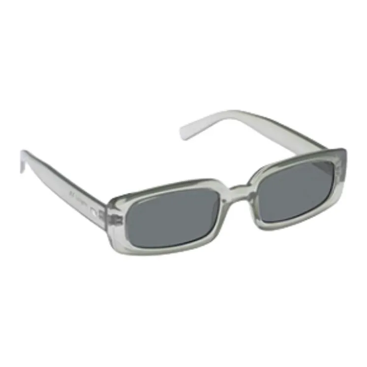 Le Specs Polycarbonate Rectangular Sunglasses Women's Jelly Green-2