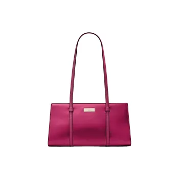 Kate Spade Patent Leather Handbag Shoulder Bag Medium Size Women's Black Gooseberry