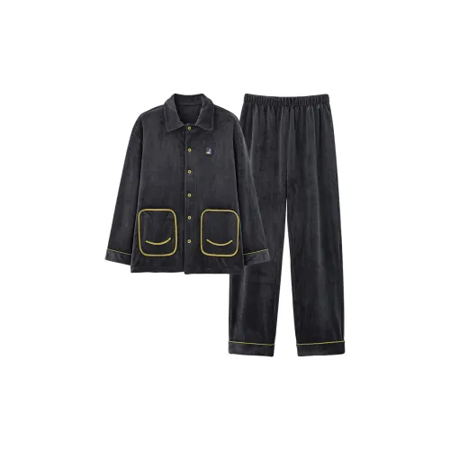 Lan Miao Pajama Set Men's Dark Gray