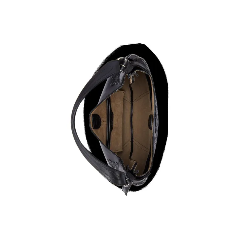 Polo Ralph Lauren Polo ID Cow Leather Portable Crossbody Bag Shoulder Bag Small Size Women's Black-3