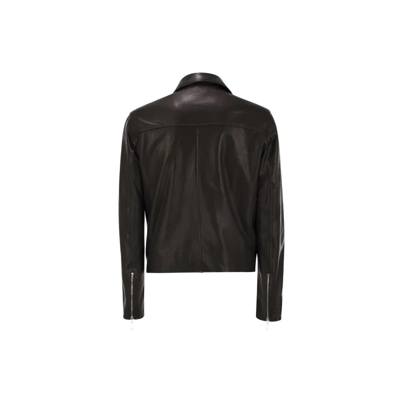 Tagliatore Leather Jacket Men's Dark Brown-1