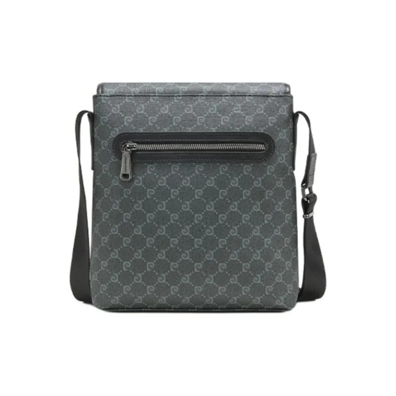PIERRE CARDIN PVC Crossbody Bag, Shoulder Bag Regular Men's Black Gray-2