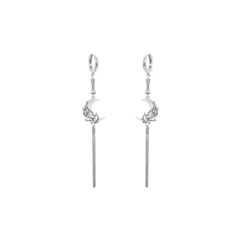 KING OF BLING Alloy, Artificial Chalcedony Earrings Women's Year Of The Snake Good Luck-0
