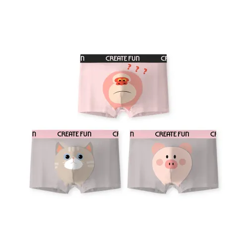 Qiao Ni Tong Underpants Men's 3 Pack