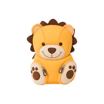 NOHOO Fabric Backpack Regular Kids' Yellow Lion/Orange Tiger/Pink Bear