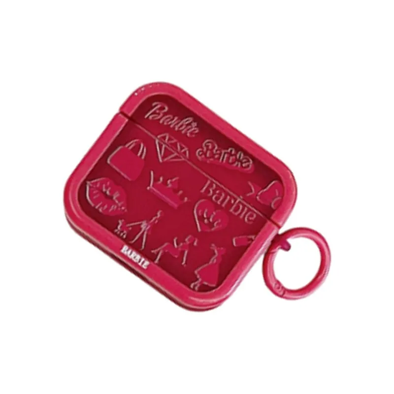 Kona Chun Compatible With AirPods 3/2/pro 2 TPU Pink Cute Barbie Fully Enclosed Durable Headphone Cases-2