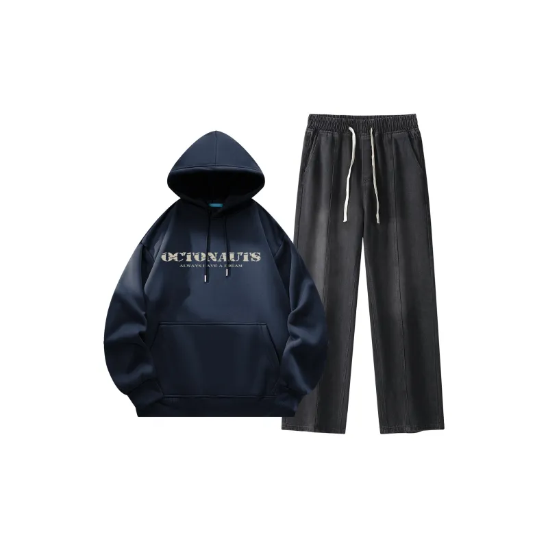 Small Columns Under The Sea Sweatshirt Set Unisex-17