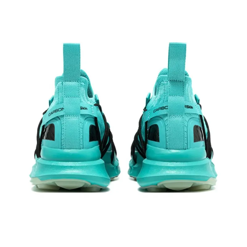 CARBONSTAR SKIN Skin Series Cushioned Slip Resistant Breathable Mid Top Sprint Running Shoes Unisex Lake Blue-3