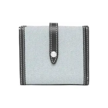 Burberry Leather Wallet Women's Light Blue