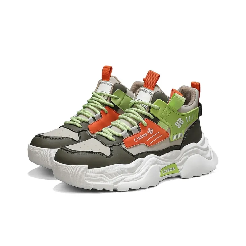 Cindiress Anti Slip Wear Resistant High Top Chunky Sneakers Men's-9
