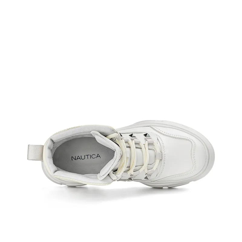 NAUTICA Short Mid Calf Martin Boot Women's White-3