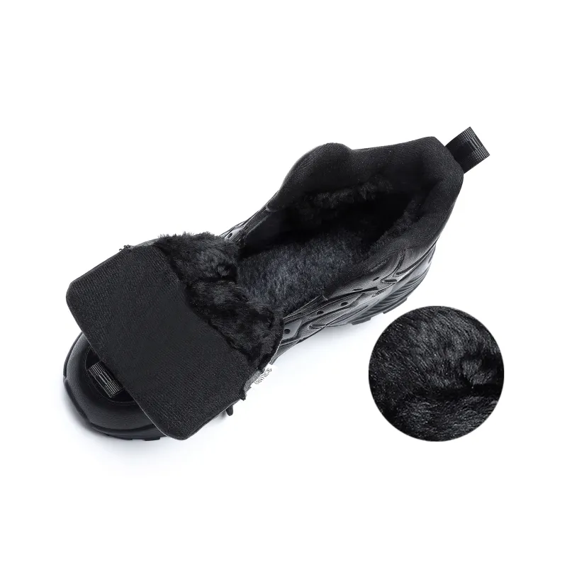 BTE Warm Coverage Wear Resistant Slip Resistant High Top Casual Shoes Unisex Black/Crystal Jet Black-3