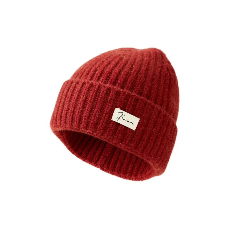 JIUMU Cashmere Beanies Women's Ecru-4