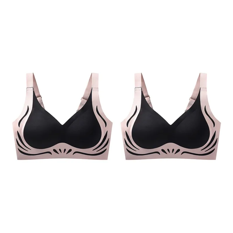 MADALLO Bra Women's 2 Pack Black+Black-0